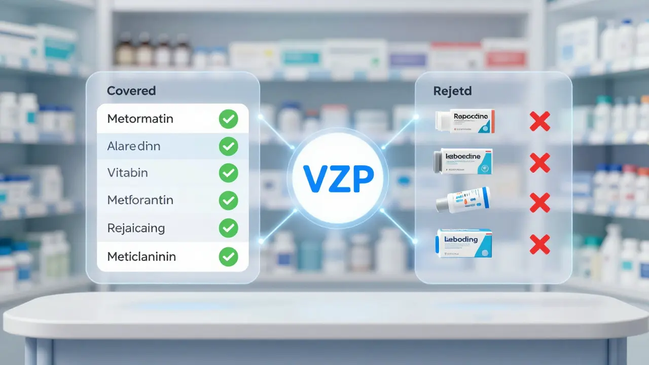 Digitální rozhraní ukazuje hrazené a nehrazené léky podle VZP.